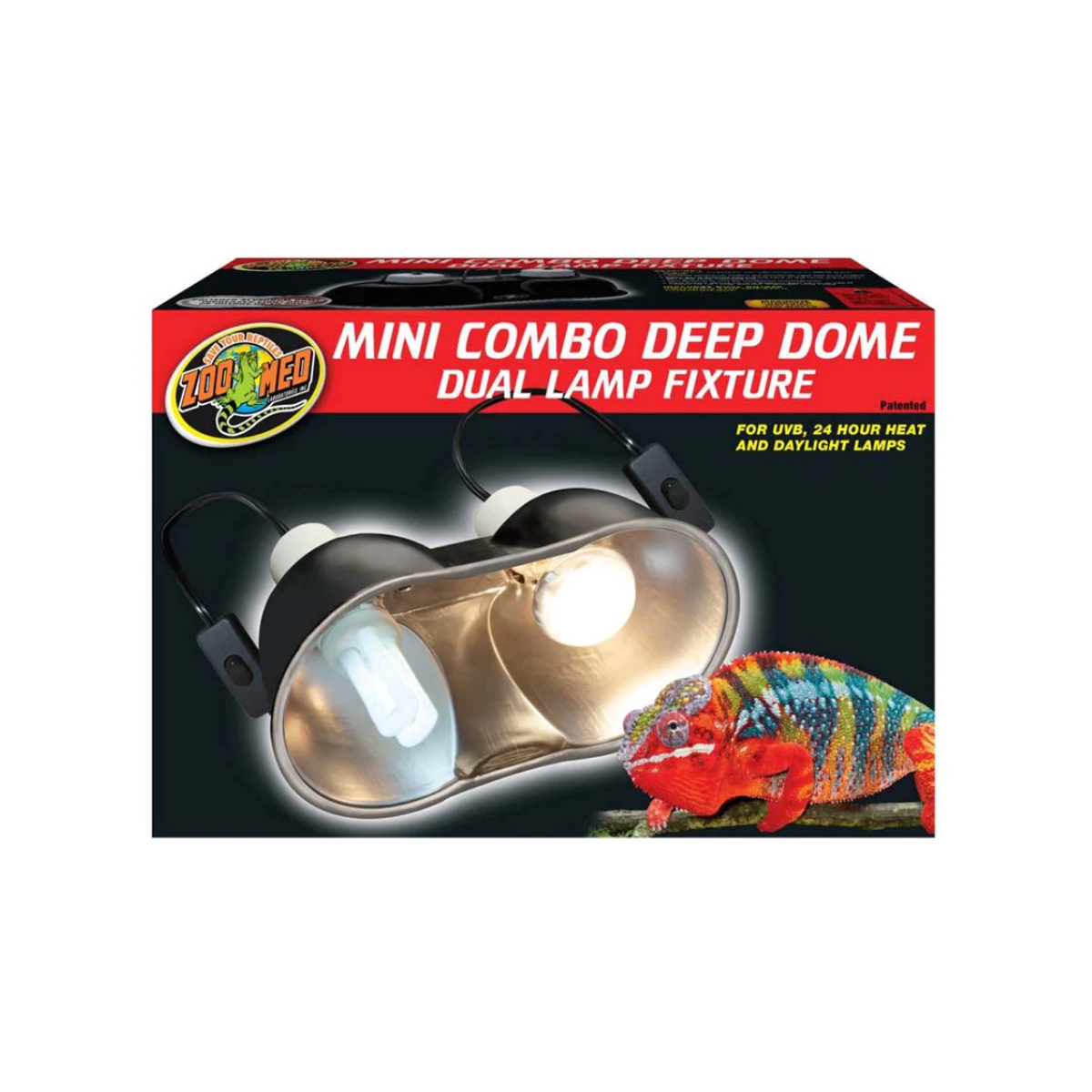 Zoo Med Mini Combo Deep Dome Dual Lamp Fixture